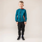Boy's Teal Athletic Hooded Jacket > Nano Active Wear