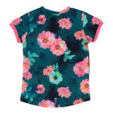 Floral - Teal Athletic T-shirt > Nano Athletic Wear