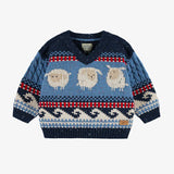 Blue Knit Sheep Sweater  > Souris Mini (Baby-Toddler)