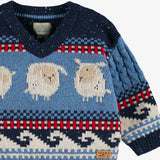 Blue Knit Sheep Sweater  > Souris Mini (Baby-Toddler)