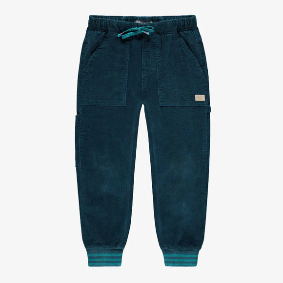 Turquoise Corduroy Pants > Souris Mini Boys