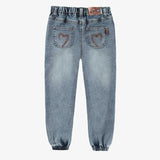 Blue Relaxed-Fit Jeans > Souris Mini Girls