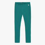 Turquoise Legging in Ribbed Knit > Souris Mini (Baby to Youth)