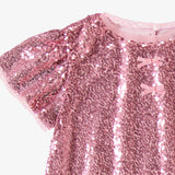 Pink Sequin Dress > Souris Mini