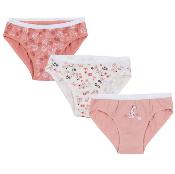 Girl's Coral Puppy Underwear (Three Pack) > Nano