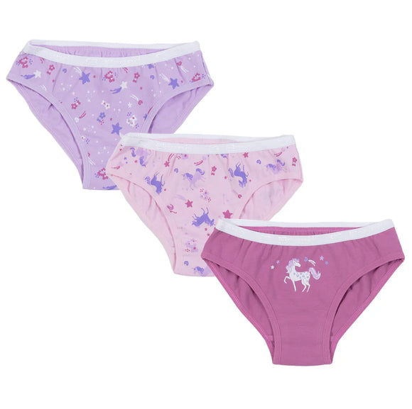 Girl's Purple Horse Underwear (Three Pack) > Nano