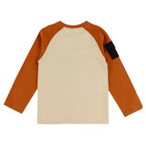 Raglan Beige-Rust T-shirt (Play Outside)> Nano