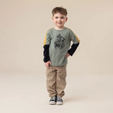 Motorcycle Layered Tee - Green > Nano