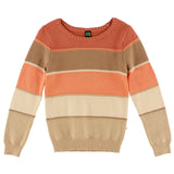 Striped Coral-Beige Sweater > Nano