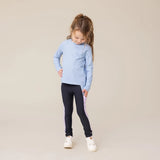 Navy and Lilac Athletic  Leggings  > Nano Active Wear
