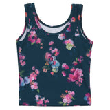 Tank Top - Teal-Mauve Floral > Nano