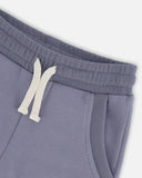 French Terry Shorts > Deux Par Deux in Night Shadow Blue
