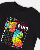 Dino-Saurus T-shirt > Deux Par Deux Black