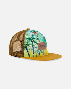 Palm Tree Snap Back Cap < Deux Par Deux