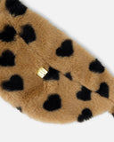 Leopard Heart Faux Fur Fanny Bag > Deux Par Deux