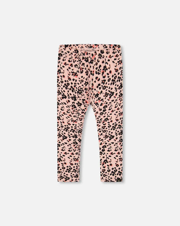 Animal Flowers Print Leggings - Deux Par Deux