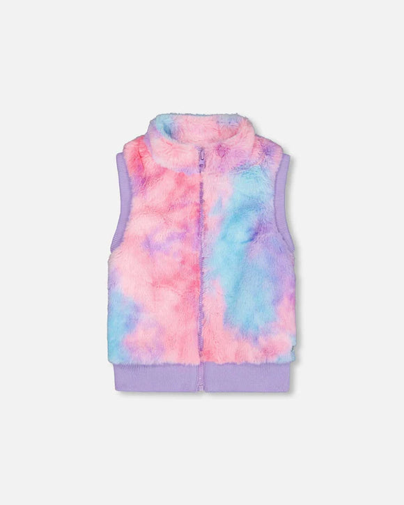 Faux Fur Pastel Vest > Deux Par Deux