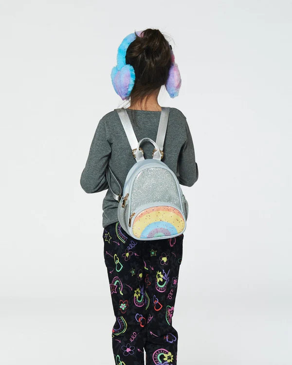 Silver Rainbow Small Backpack Deux Par Deux Kids Clothing Cottage