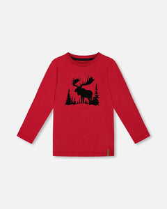 Majestic Moose T-shirt > Deux Par Deux (Jester Red)