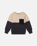 Super Soft Brushed Jersey > Deux Par Deux (Beige-Black)