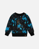 Blue Storm Dino Sweatshirt > Deux Par Deux (Anthracite)