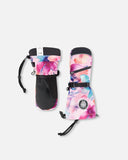 Winter Teknik Pink Watercolour Flower Mittens > Deux Par Deux