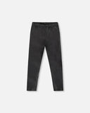 Shiny Stretch Jersey Black Leggings - Deux Par Deux