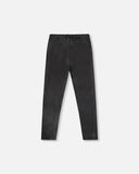 Shiny Stretch Jersey Black Leggings - Deux Par Deux