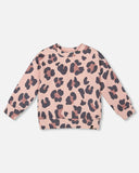 Pink Leopard French Terry  Sweatshirt - Deux Par Deux