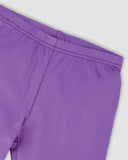 Shiny Stretch Purple Leggings - Deux Par Deux