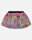 Multicoloured Cheetah Faux Skirt > Deux Par Deux