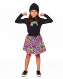 Multicoloured Cheetah Faux Skirt > Deux Par Deux