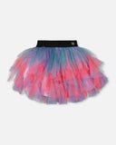 Multi-Layer Mesh Ribbon Skirt- Deux Par Deux
