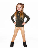 Shiny Stretch Golden-Beige Leggings - Deux Par Deux