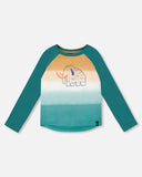 Woolly Mammoth Gradient Raglan Tee > Deux Par Deux - Organic Cotton in 12m only