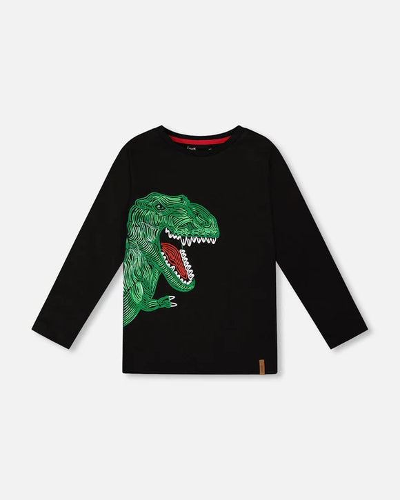 Dinosaur T-Rex T-shirt > Deux Par Deux - India Ink