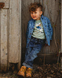 Dark Blue Jean (Rolled Cuff) > Deux Par Deux