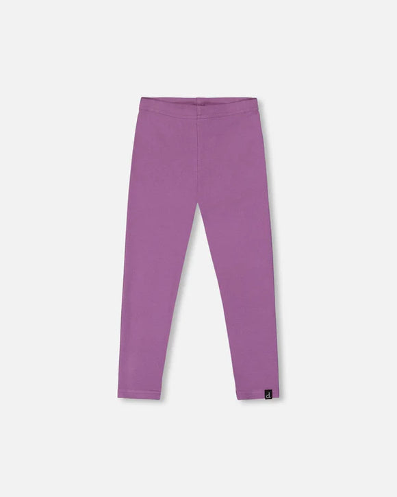 Super Soft Ribbed Leggings Lavender  - Deux Par Deux (Bougainvillea)