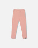 Silver Pink Soft Rib Leggings - Deux Par Deux