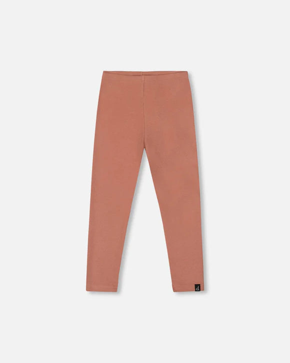 Super Soft Ribbed Legging Old Rose - Deux Par Deux