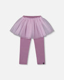 Tulle Skirt  Leggings in Purple - Deux Par Deux