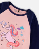 Unicorn Jersey Raglan Tee > Deux Par Deux Dusty Pink