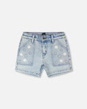 Denim Shorts with Flower Pocket > Deux Par Deux in 8 and 10