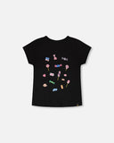 Black Candy Tee > Deux Par Deux  - Organic Cotton in size 8 only