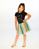 Black Candy Tee > Deux Par Deux  - Organic Cotton in size 8 only