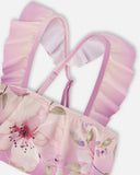 Two-Piece Light Purple Ruffle Floral Swimsuit > Deux Par Deux