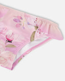 Two-Piece Light Purple Ruffle Floral Swimsuit > Deux Par Deux