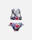 Two-Piece Blue Floral Swimsuit > Deux Par Deux