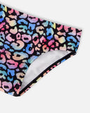 Two-Piece Tie-Die Top & Leopard Bottom Swimsuit > Deux Par Deux