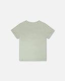 Fish Organic Cotton Sage T-shirt > Deux Par Deux